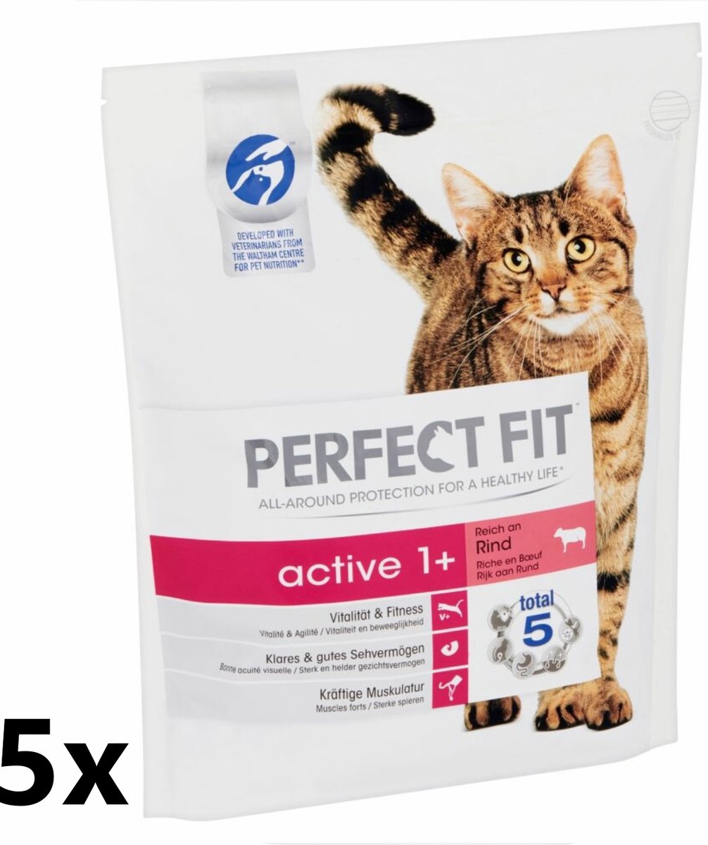 Perfect Fit Perfect Fit -Droogvoer - Active Rund - 5x1,4kg