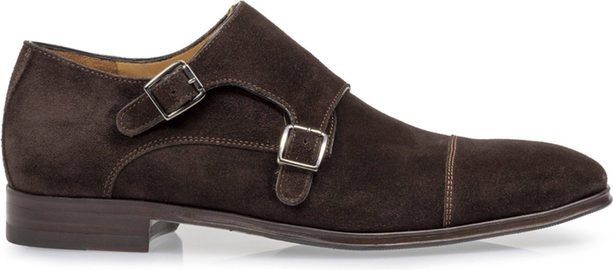 Van Bommel Gespschoenen SBM-30020-21-01 Donkerbruin Wijdte H