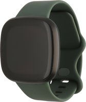 Bandje Voor Fitbit Versa 3 / Sense Sport Band - Groen - Maat: SM - Horlogebandje, Armband