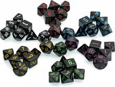 DnD dice 6 sets! - 6 Polydice sets - 42 stuks - Dungeons and dragons dobbelstenen sets