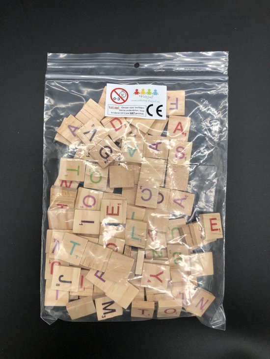 Afbeelding van het spel Scrabble letters (complete set)