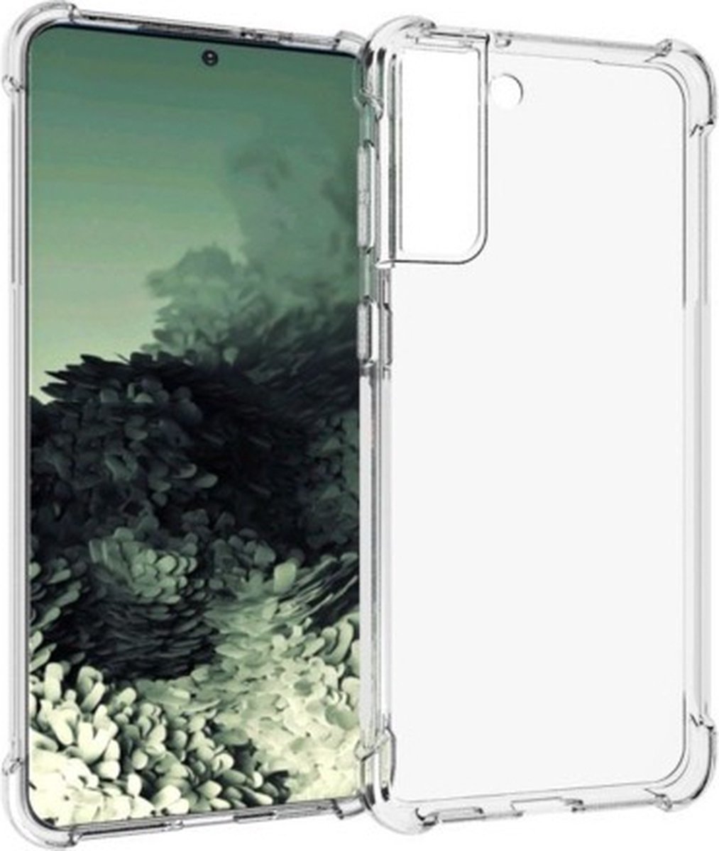 Anti Shock silicone back cover Geschikt voor Samsung Galaxy S22 5G/Transparant hoesje