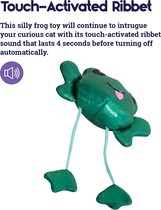Petstages - speelgoed voor de kat - kikker met geluid - stimuleert het jachtinstinct
