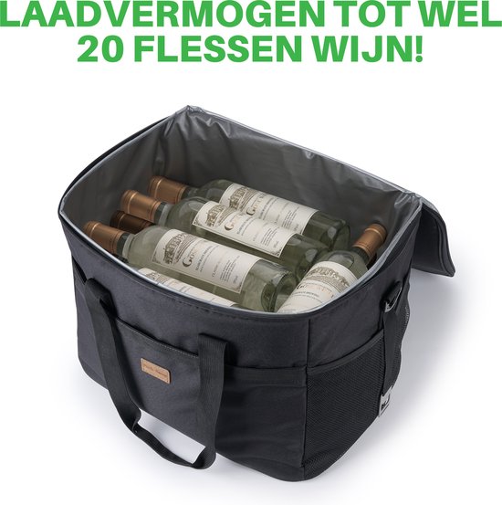 Sac isotherme 4 couches Packaway - Lunch Bag 40 litres - Zwart