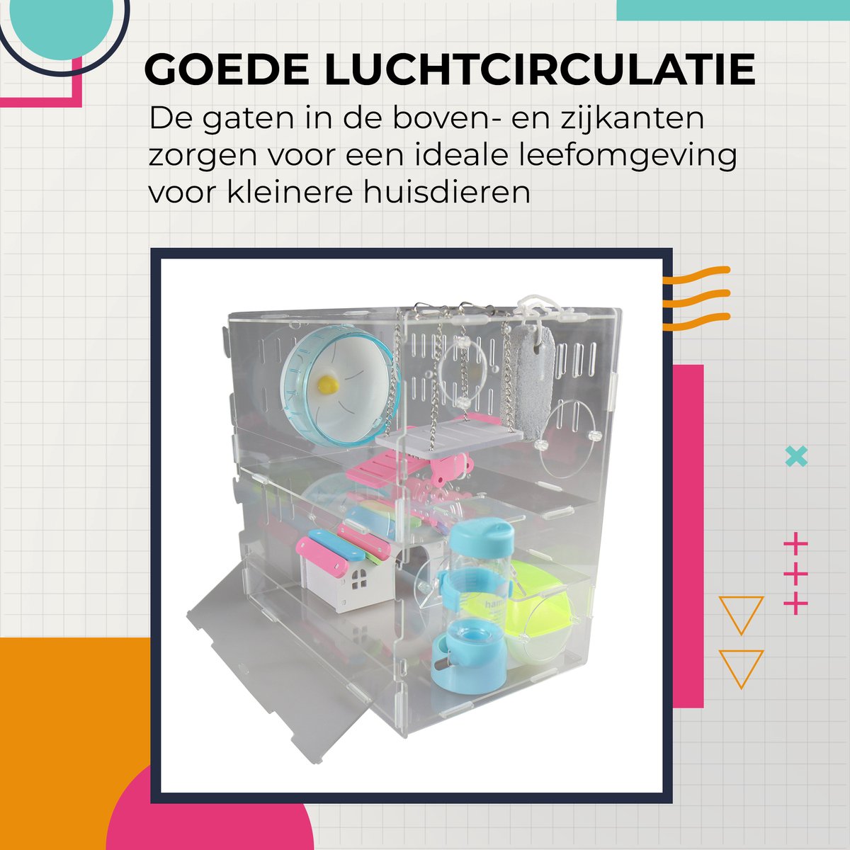 Zeynomax - Hamsterbuizen Set voor Doe-Het-Zelf Hamstertunnel Avontuur