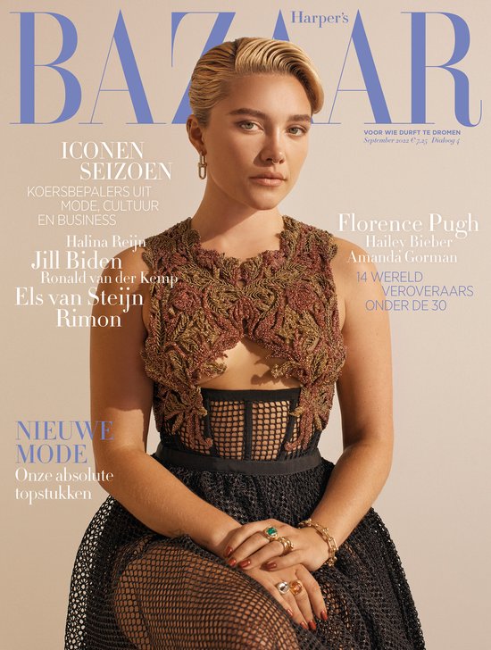 Harper's Bazaar editie 4 2022 - tijdschrift - Florence Pugh cadeau geven