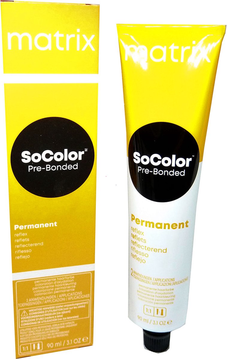 Matrix SoColor Pre-Bonded Permanent Crème Haarkleur Kleuring 90ml - 06VR Dark Blonde Violet Red / Dunkelblond Violett Rot