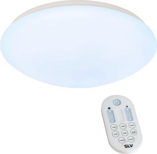 LED Plafondlamp buiten 48 cm met afstandsbediening - Kleur licht en hoeveelheid dimbaar - 52W