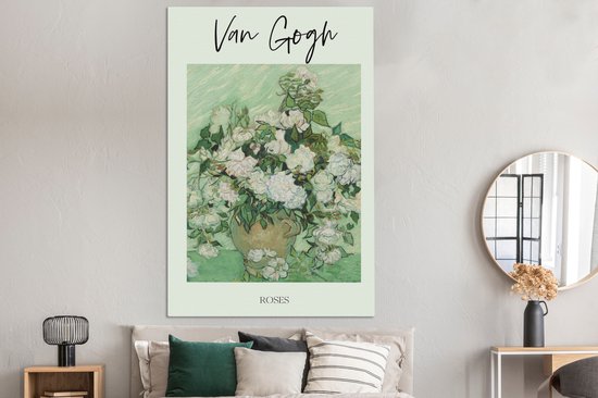Oude Meesters sur toile - 120x180 - Décoration murale - Art - Van Gogh - Roses