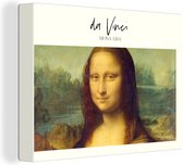 Canvas - Canvas schilderij - Leonardo da Vinci - Mona Lisa - Kunst - Oude meesters - Wanddecoratie - Canvas schildersdoek - 160x120 cm