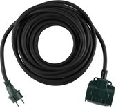 Câble d'extension Tarmo 2 voies 10 m 3 x 2,5 IP44 - Câble avec deux prises avec valve Max 3500 watts