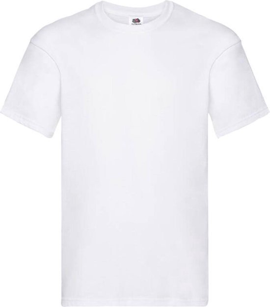Blanco T-shirt - wit shirt - ronde hals - maat M - 1 stuk
