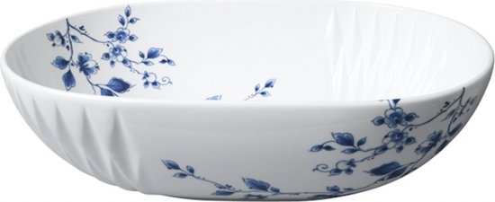 Heinen Delfts Blauw - Bol - Blauw Fold - Groot - Saladier - Bol de service