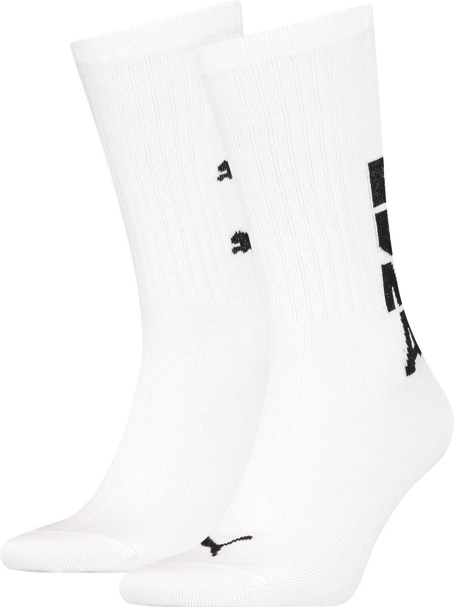 Puma Crew Graphic Logo 2-pack Wit