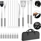 Grillset - Luxe BBQ Gereedschap Accessoires-set – duurzaam – RVS