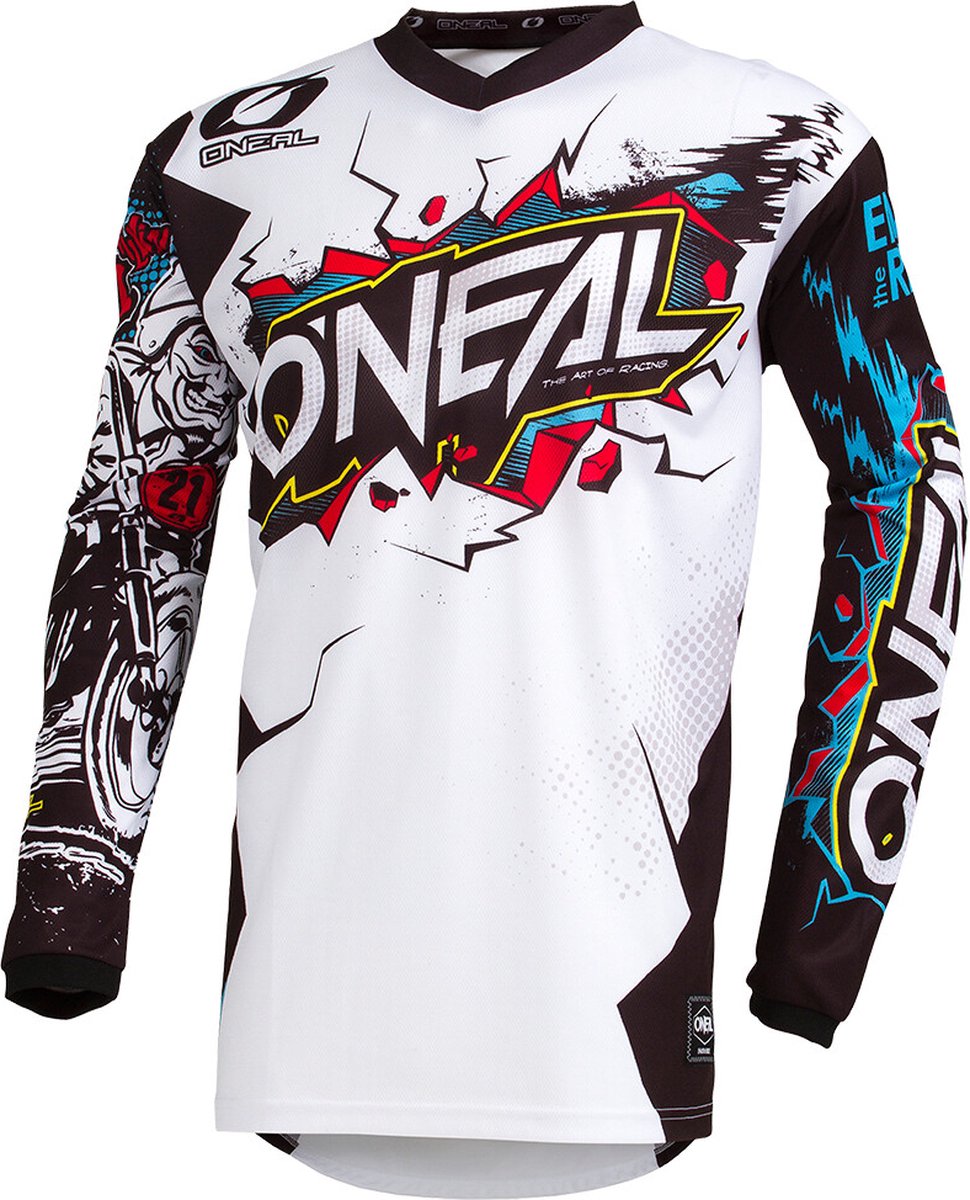 O'Neal Element Jersey Heren, wit/bont
