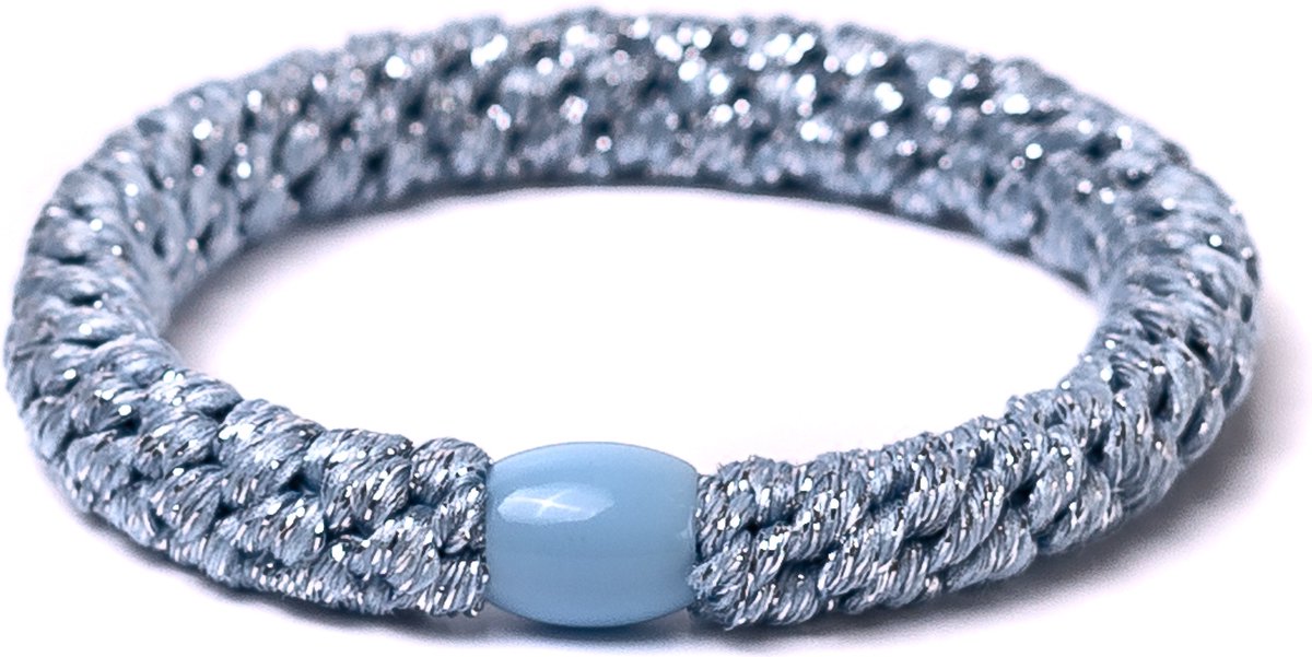 Banditz Haarelastiekje en armbandje 2-in-1 ice blue glitter| DEZELFDE DAG VERZONDEN (vóór 15.00u besteld)