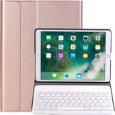 Bluetooth Toetsenbord geschikt voor Apple iPad 10.2 (2019/2020/2021) Toetsenbord & Hoes - QWERTY Keyboard case - Auto/Wake functie - Rosé-Goud