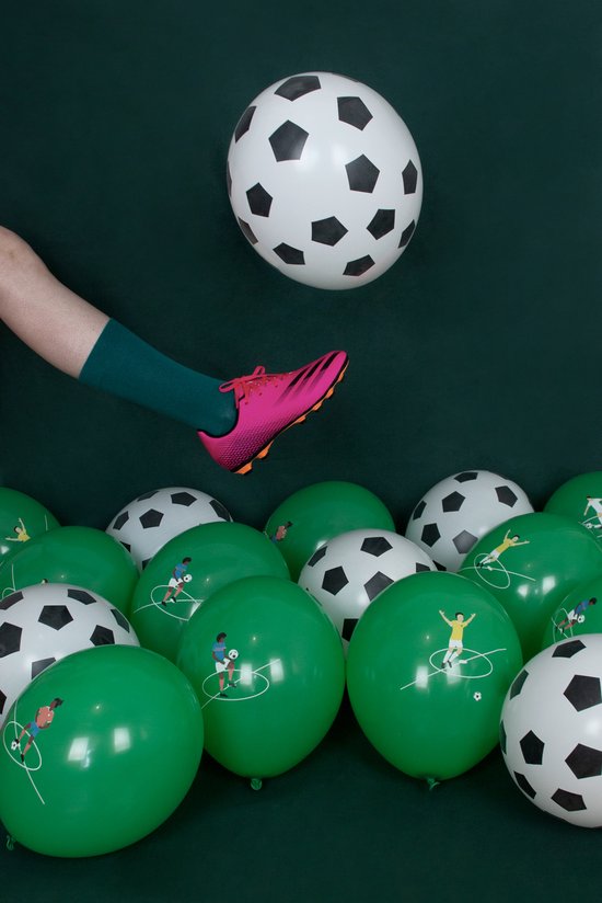 Cadimus 6 stuks voetbalballonnen, 55 cm 4D-voetbalfolieballonnen, voetbaldecoratie, verjaardag, kinderen, voor speeldag, voetbal, sport, thema, verjaardagsfeest