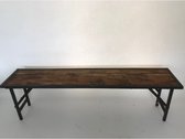 Lage tafel opvouwbare poten Folding bench 150x35H45cm