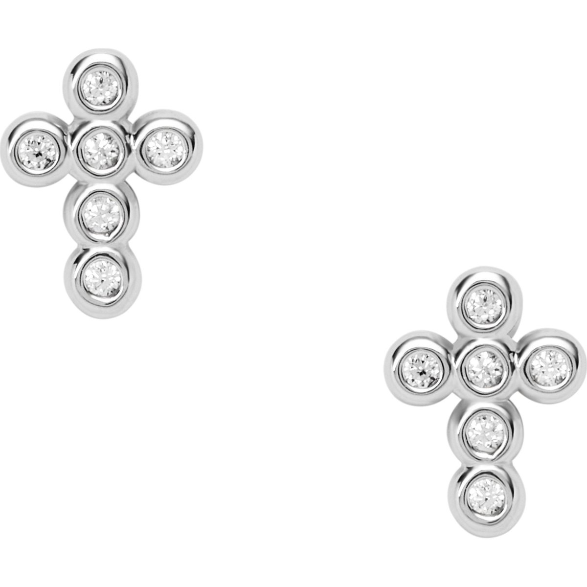 Fossil dames 925 sterling zilveren Zirkonia One Size 88236319