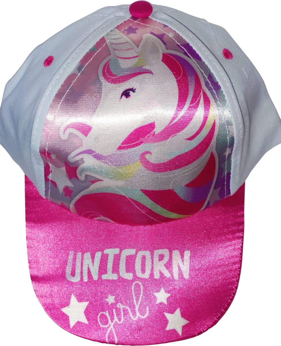 Trucker Pet voor meisjes - Met eenhoorn met sterren patroon - Meisjes pet Zomer Cap - Multikleur