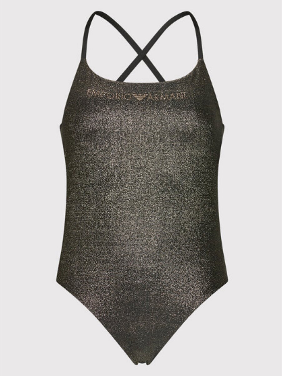 Emporio Armani LUREX TEXTURED YARN Badpak - Zwart - Maat S