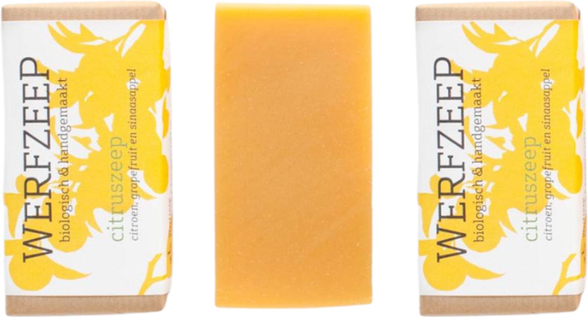 Werfzeep Citruszeep – 3 x 100 gr – voordeelverpakking – soapbar