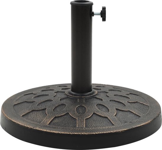Vidaxl parasolvoet met wielen voor stok van ø38 48 mm 27 kg rond