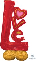 Amscan - Airloonz Love Rood - 73 x 147 cm