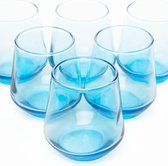 Pasabahce Allegra - Verres à Shot Turquoise - Set de 6 - 115 ml