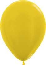 Sempertex ballonnen Metallic Yellow| 50 stuks | 12 inch | 30cm