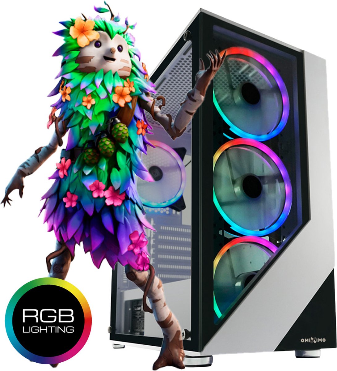 omiXimo - Game PC - AMD Ryzen 5 4600 - 16 GB ram - 480 GB SSD - LC803W