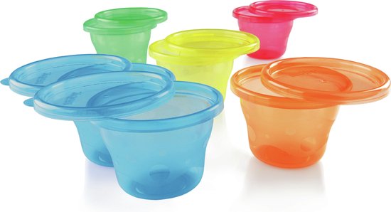 Nuby Kommetje met deksel 118ml 6 Stuks van Merkloos — afbeelding 2