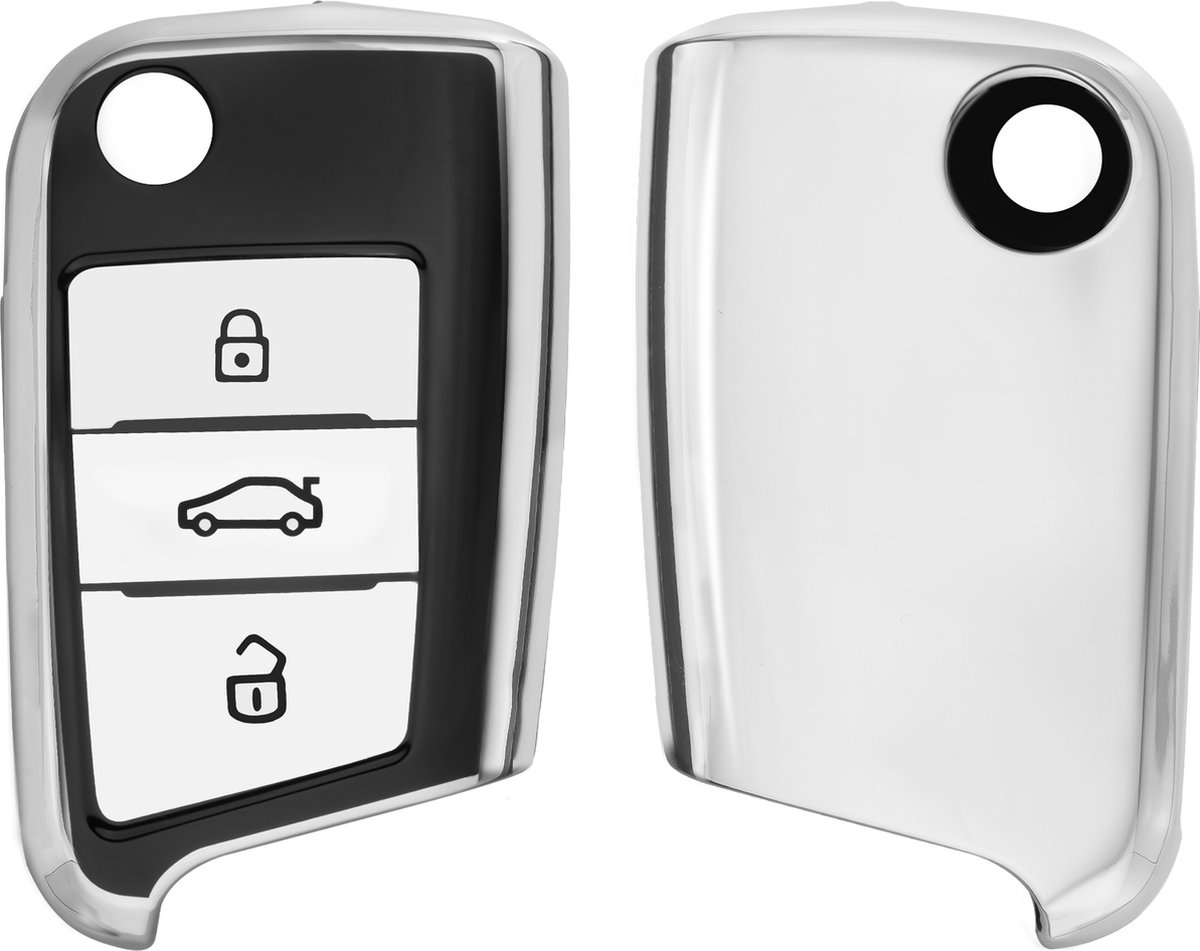 kwmobile Coque clé de Voiture Compatible avec VW Golf 7 MK7 3-Bouton  Accessoire clé Voiture - Protection étui Souple en Silicone - Noir-Gris :  : Auto et Moto