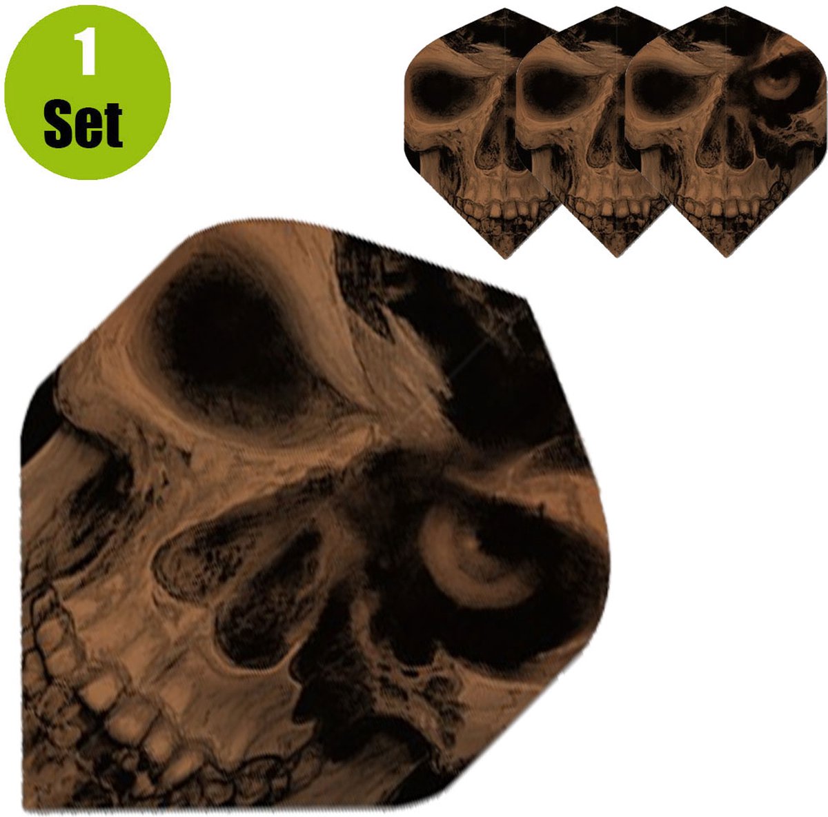 Skull Dart Flights - Pole Axed