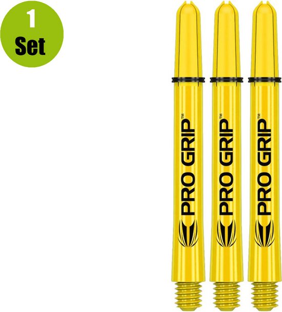 Target Pro Grip Dartshafts - Geel - Medium - (1 Set) van Target — afbeelding 5