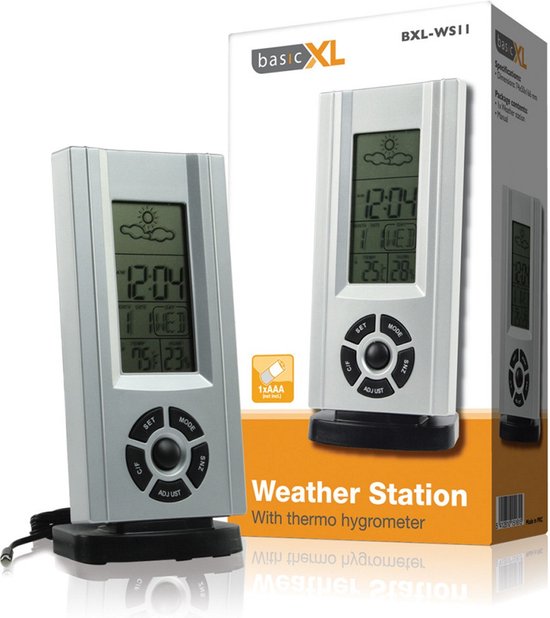 Basicxl Bxl-ws11 Weerstation met Thermo-hygrometer | bol