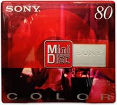 Sony 80 Min Recordable MD minidisc mini disc Color Collection Shock ( red )