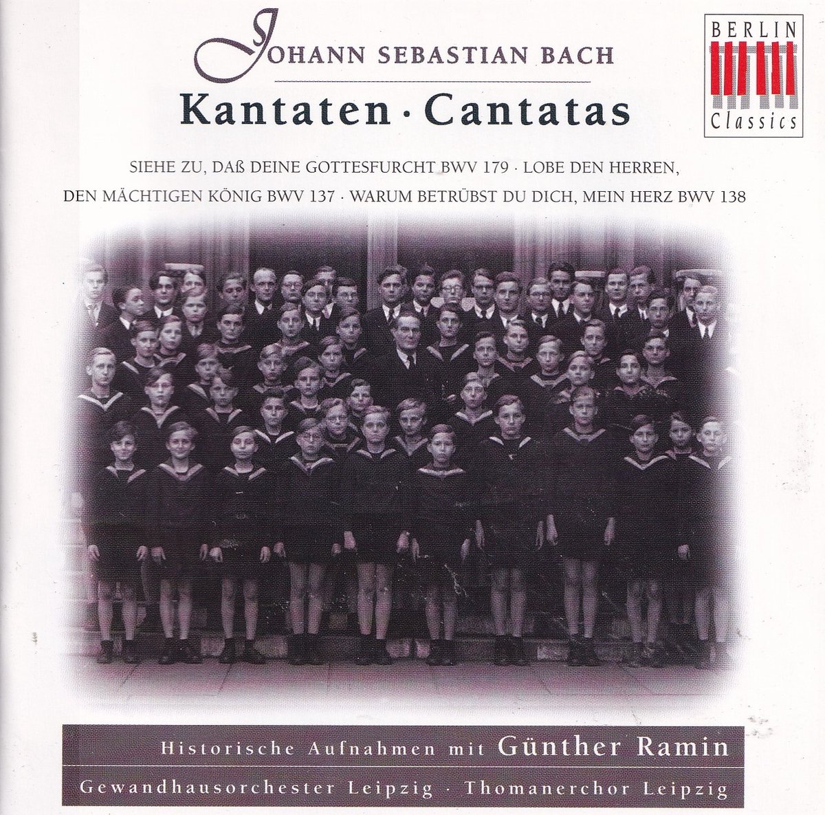 Cantatas - Johann Sebastian Bach - Gewandhausorchester Leipzig o.l.v. Gunther Ramin