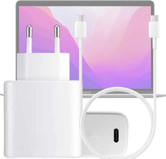Chargeur Macbook Air + Câble USB C 3 mètres - Adaptateur USB-C 45W - Wit -  Convient