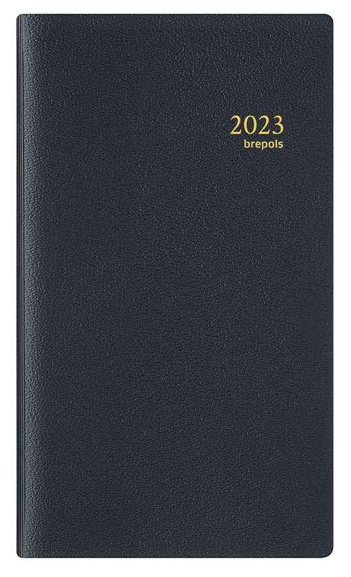 Agenda Semanal Espacio 16 Espiral Bellagio 2023 - 9x16 Cm - Exacompta - Cuero Sintético - Multilingüe - Hecho En Francia