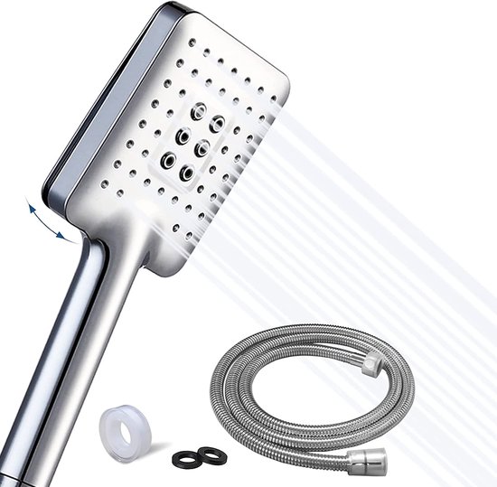 Douchekop Handdouche Hoge druk Roestvrij Staal Wellness Spa