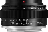 TT Artisan - Objectif pour appareil photo - 50 mm F2 pour monture M43 (plein format), noir