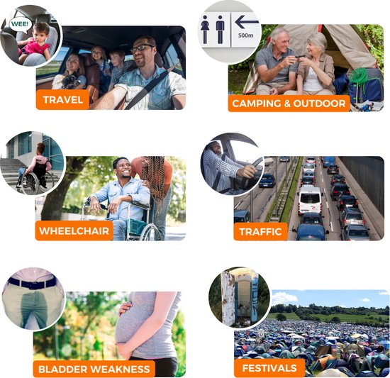 Jonhy Wee Noodtoilet, 3 stuks