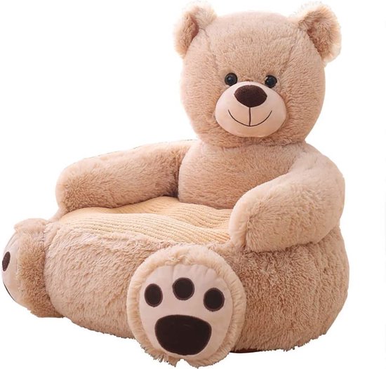 Kinderen sofa wit bear-Kinder fauteuil bank-kraamcadeau