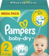 Pampers - Baby Dry - Maat 2 - Mega Pack - 66 luiers