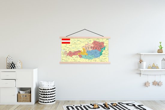 Carte de l'Autriche 120x60 cm