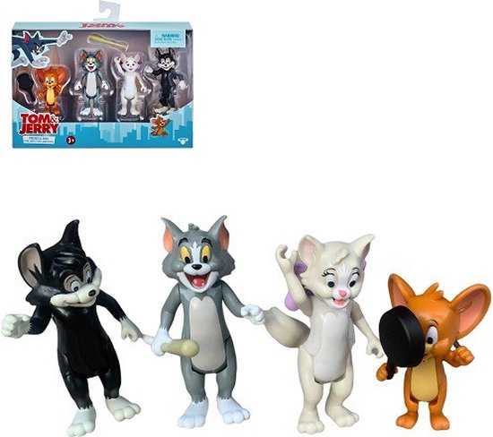 Tom & Jerry Speelset - kat en muis - speelfiguurtjes - 6-8cm | bol.com