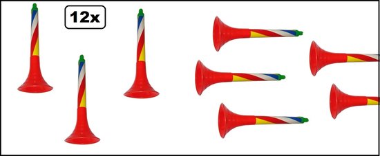 12x Sirene trompet geluid - toeter muziek instrument carnaval optocht ...